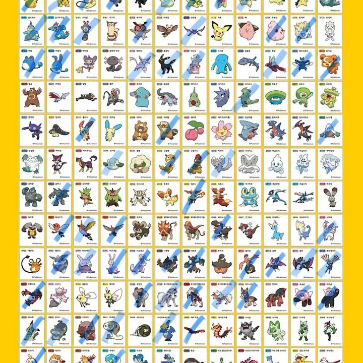 [BUNJANG] Pokemon Sticker Collection - Season 3 / 포켓몬스터 띠부씰 시즌3 교환