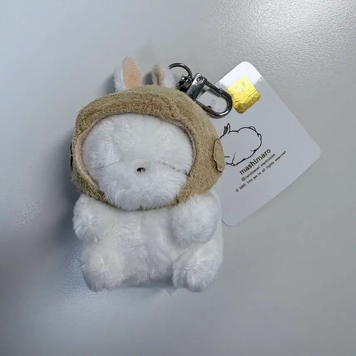 [BUNJANG] Marshmallow Pilot Green Tube Pink Hood Doll Keychain / 마시마로 인형키링 파일럿 초록튜브 핑크후드