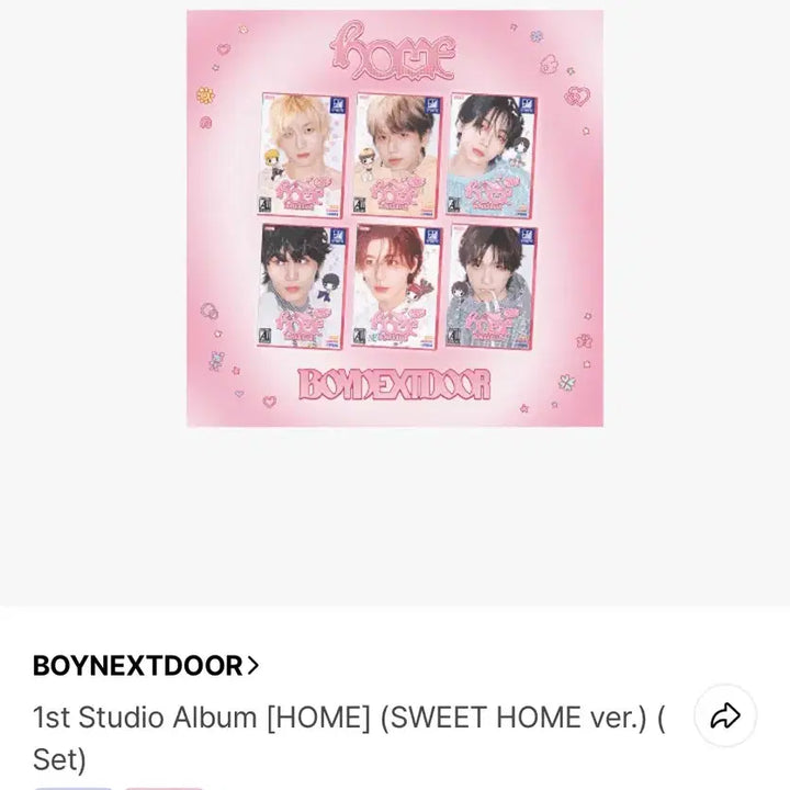 [BUNJANG] BOYNEXTDOOR SWEET HOME ver. Split Set Photocard - Riwoo / (리우)보넥도 SWEET HOME ver. 분철