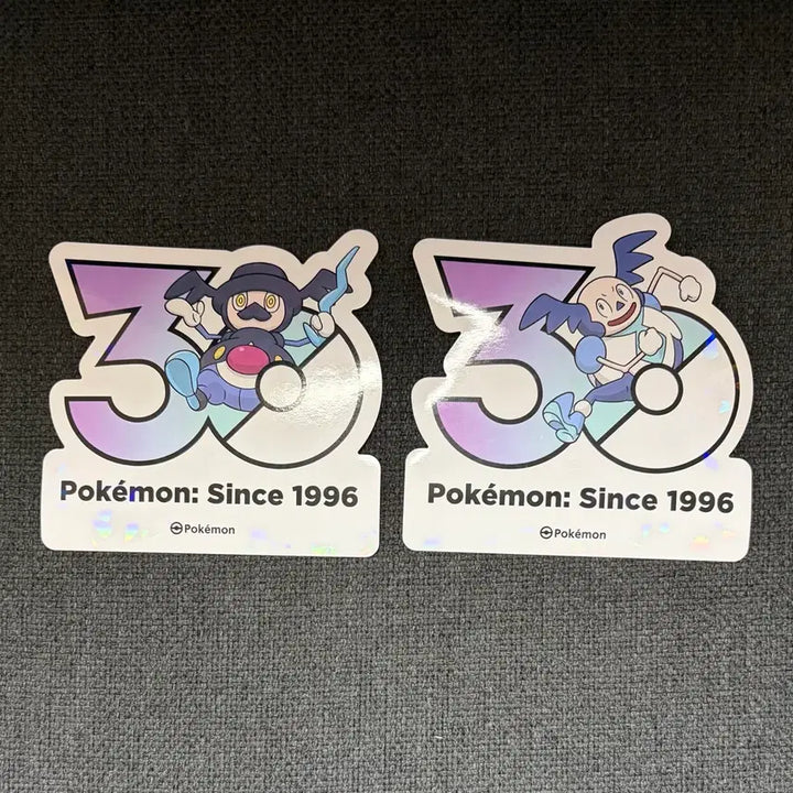 [BUNJANG] Pokemon 30th Anniversary Logo Galar Mr. Mime &amp; Mime Jr. Set / 한국한정] 포켓몬 30주년 로고 스티커 가라르 마임맨 마임꽁꽁 세트