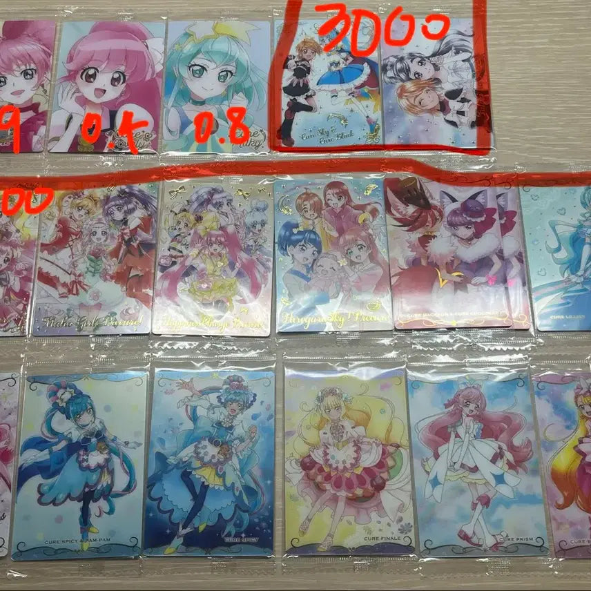 [BUNJANG] Precure Wafer Unsealed Cards / 프리큐어 웨하스 판매