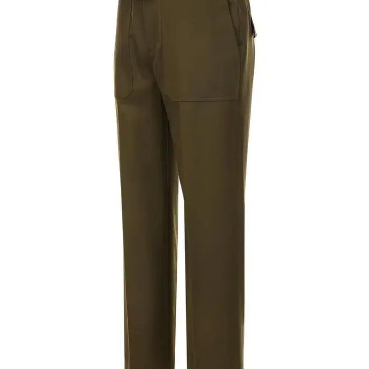 [BUNJANG] JILLSTUART Khaki Wool Banding Slacks / 질스튜어트 카키색 밴딩 울 슬랙스 78