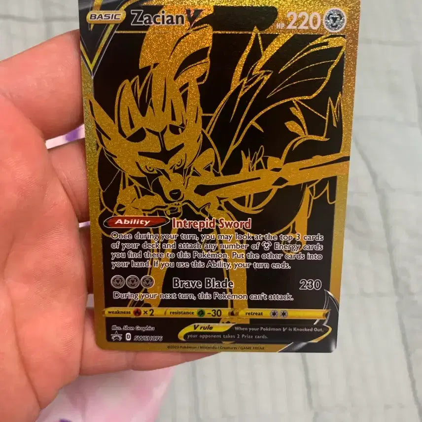[BUNJANG] Pokemon Card North American Edition Zacian V UR Promo / 포켓몬카드 북미판 자시안 V UR 프로모