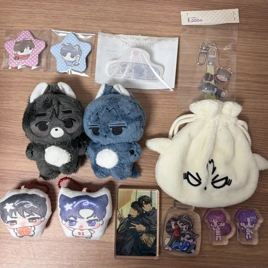 [BUNJANG] Garbage Time Bakery Joon, Young Joon, Sung Joon Soo, Joon Soo Acrylic Keyring, Mandu Pouch, Capta / 빵준 전영중 성준수 영중준수 인형 키링 아크릴 만두파우치 갑타 가비지타임