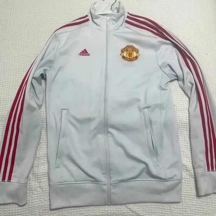 [BUNJANG] Adidas Manchester United Track Top - White/Red (Size S) / 아디다스 져지 맨유 흰빨 져지