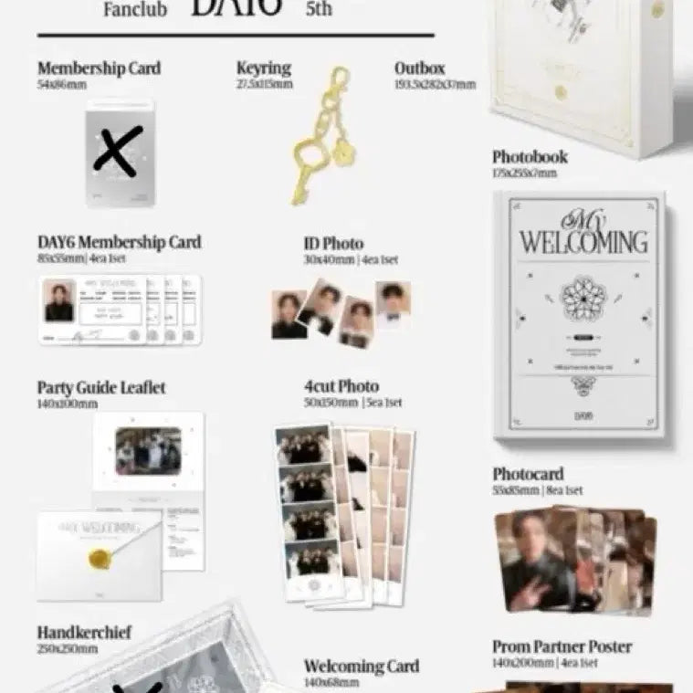[BUNJANG] DAY6 Official Fanclub My Day 5th Generation Kit / 데이식스 DAY6 팬클럽 5기 키트 새상품