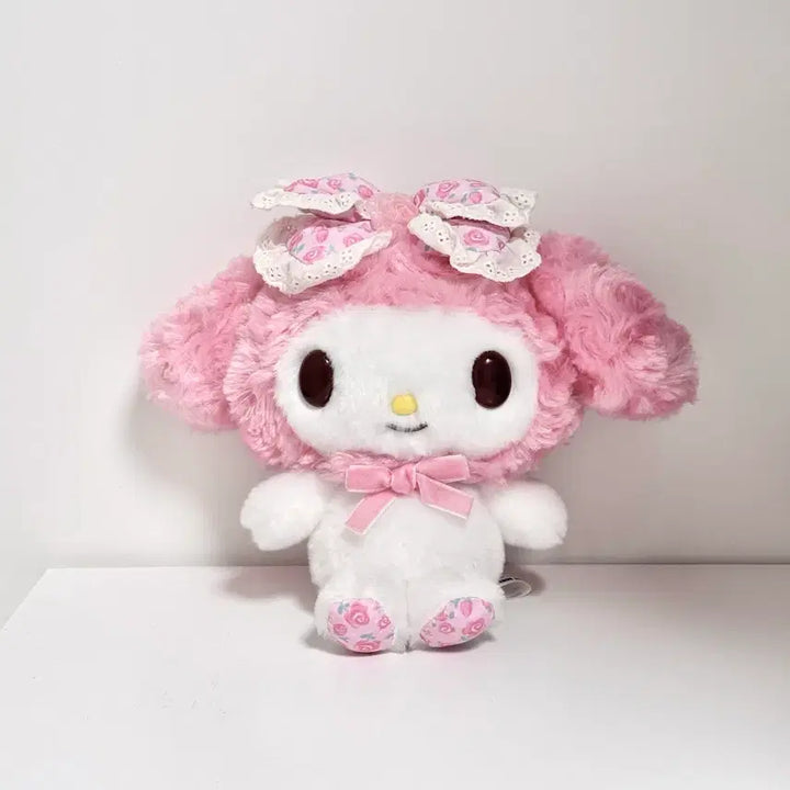 [BUNJANG] Classic My Melody Rose Pattern Barrette Doll - Jihaigei, Production Type / 고전 마이멜로디 로즈패턴 바렛타 인형 지뢰계 양산형 산리오
