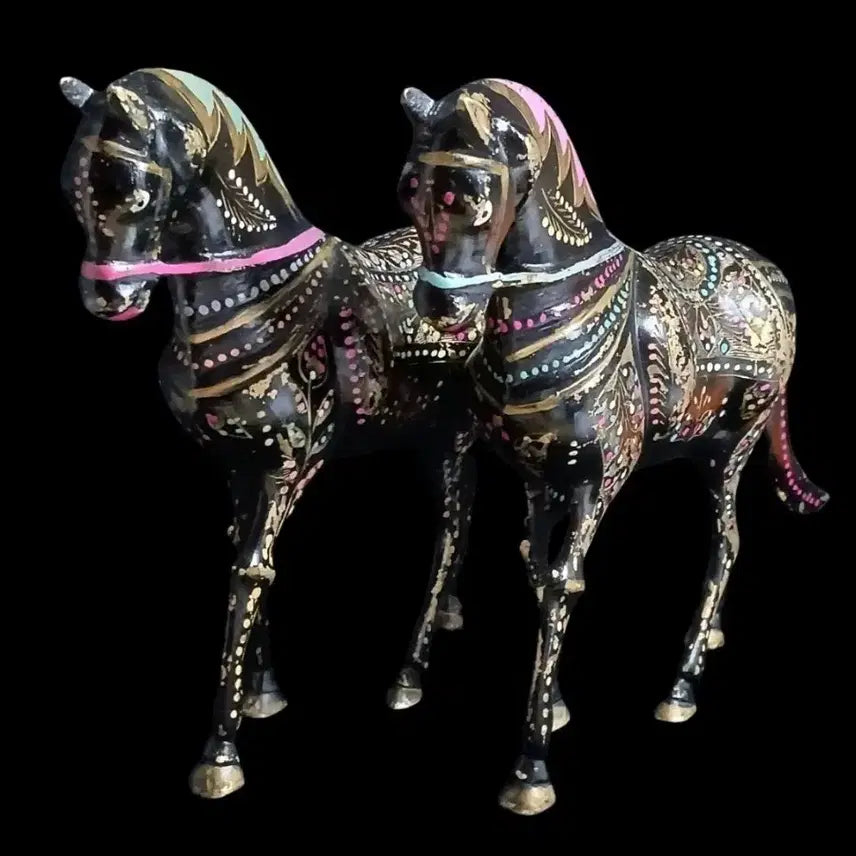 [BUNJANG] Indian Traditional Wedding Horse Decoration Brass Folk Craft / 인도 전통 바랏(Baraat) 웨딩 말 장식품