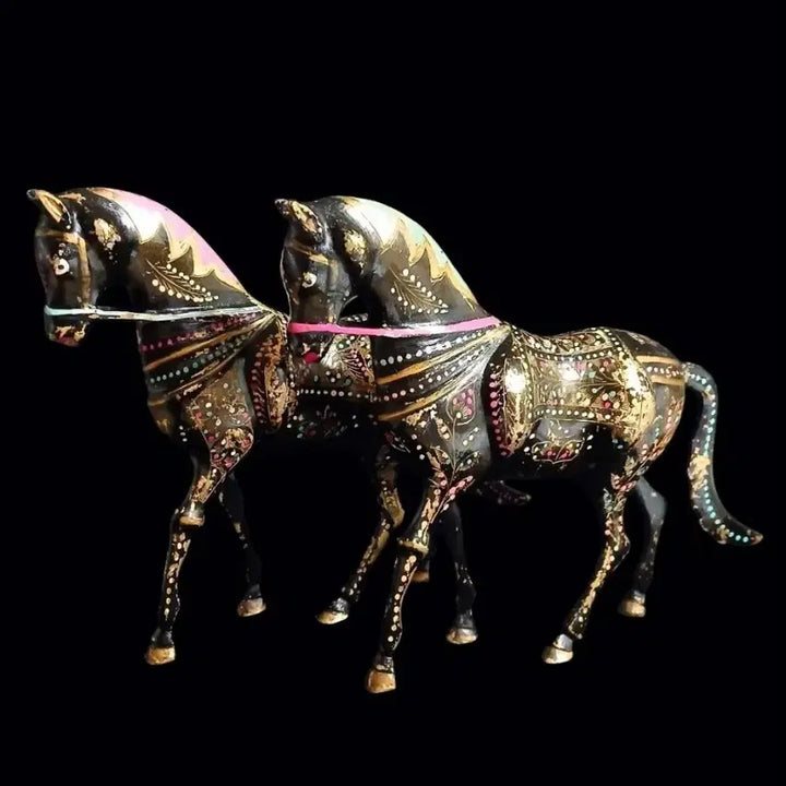 [BUNJANG] Indian Traditional Wedding Horse Decoration Brass Folk Craft / 인도 전통 바랏(Baraat) 웨딩 말 장식품