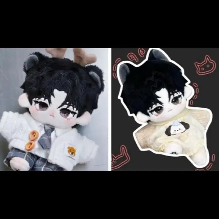[BUNJANG] Dear Solnyong &amp; Dear Solmeung Ghost Salaryman Plush Set / 디어솔믕 괴담출근 괴출 인형