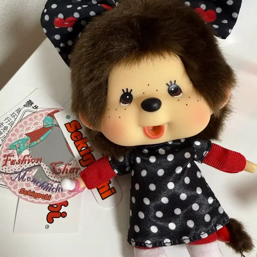 [BUNJANG] Dot Monchhichi Doll / 도트몬치치