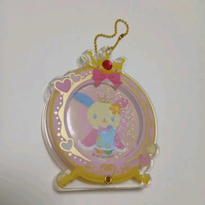 [BUNJANG] Sanrio Usahana Can Badge Acrylic Keyring Gacha / 산리오 2023 우사하나 캔뱃지 아크릴 키링 가챠