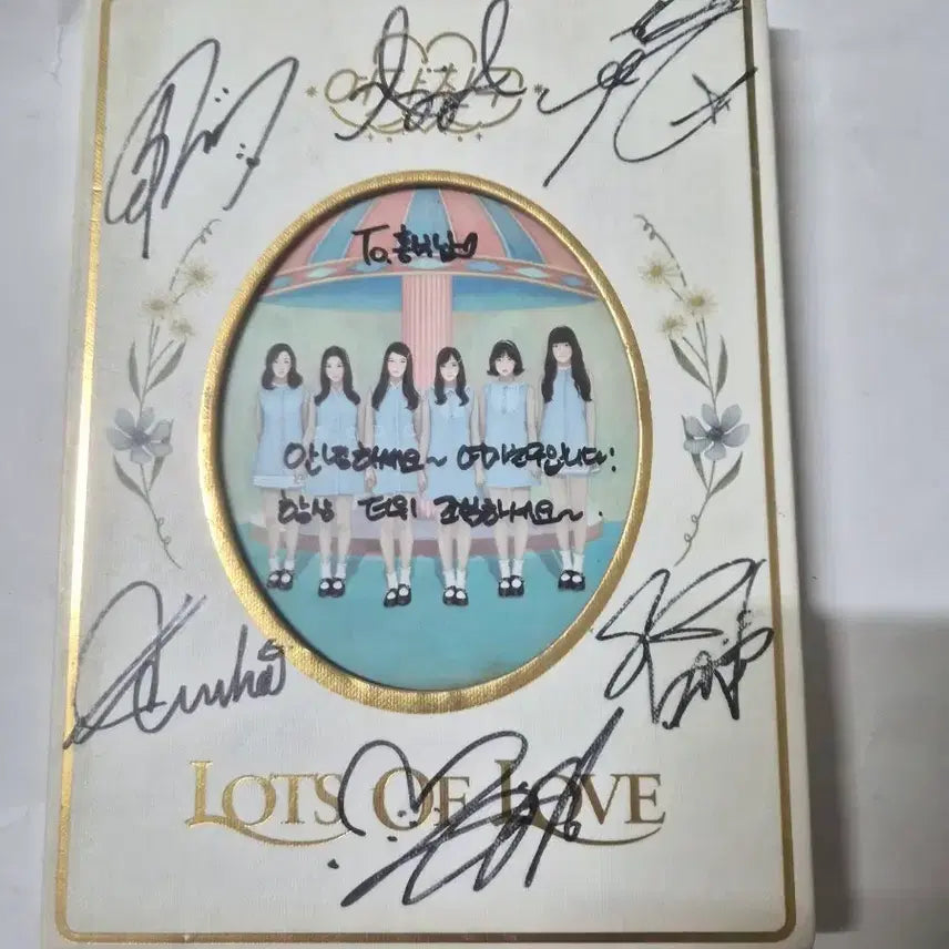 [BUNJANG] GFRIEND Lots of Love Autographed CD / 여자친구 Lots of Love 친필 사인 cd 입니다