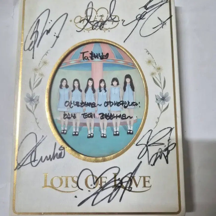 [BUNJANG] GFRIEND Lots of Love Autographed CD / 여자친구 Lots of Love 친필 사인 cd 입니다