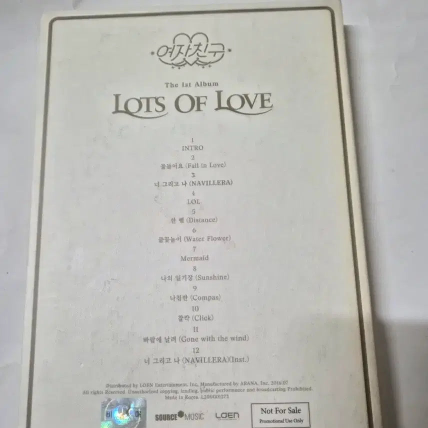 [BUNJANG] GFRIEND Lots of Love Autographed CD / 여자친구 Lots of Love 친필 사인 cd 입니다