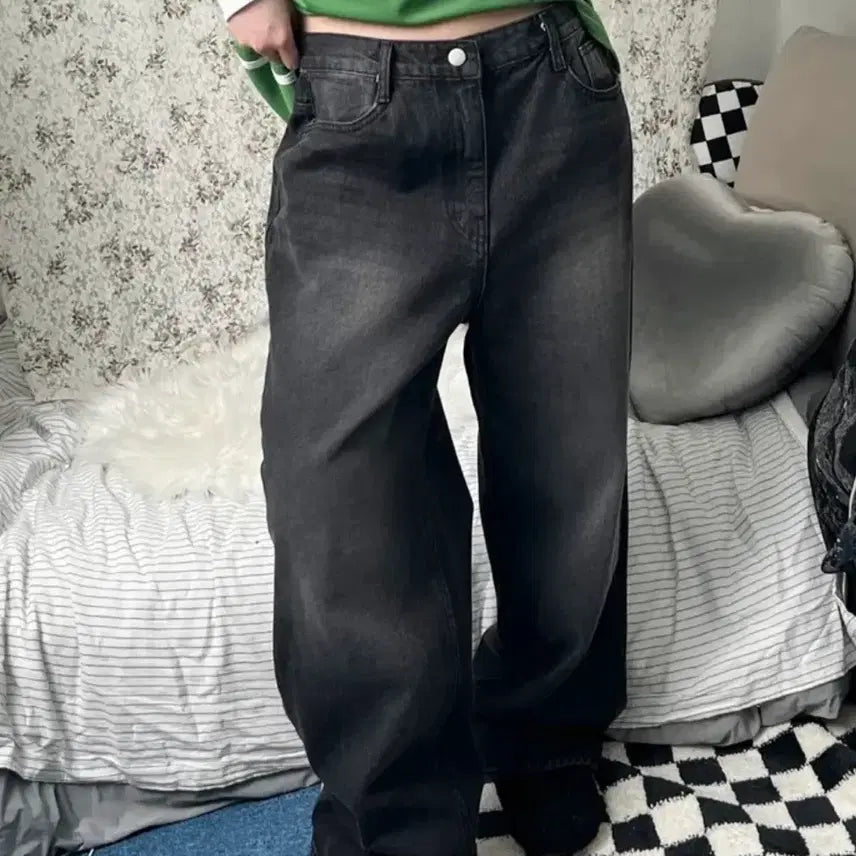 [BUNJANG] OPM Denim Wide Pants / 오피엠 OPM 데님 와이드 팬츠