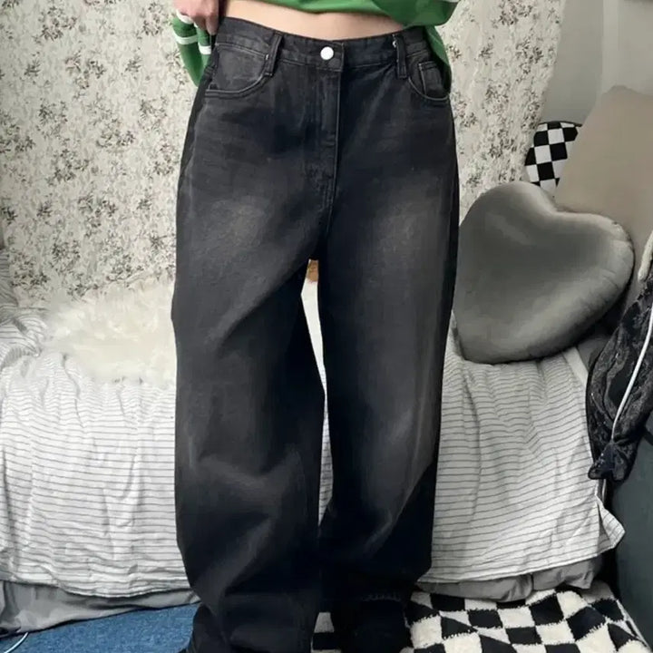 [BUNJANG] OPM Denim Wide Pants / 오피엠 OPM 데님 와이드 팬츠