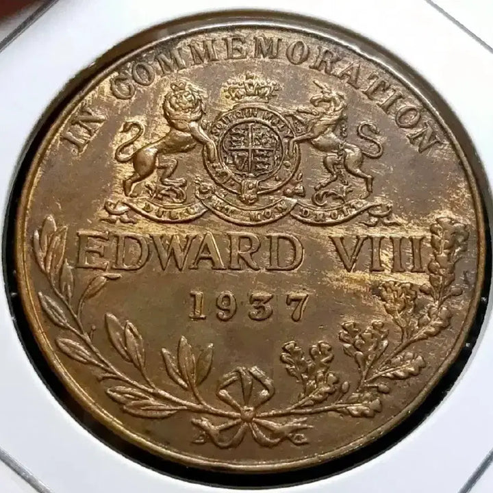 [BUNJANG] 1937 United Kingdom Edward VIII Coronation Medal / 영국 미사용 1937년 에드워드8세 대관식 메달.외국주화 주화 화폐