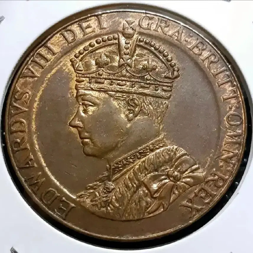 [BUNJANG] 1937 United Kingdom Edward VIII Coronation Medal / 영국 미사용 1937년 에드워드8세 대관식 메달.외국주화 주화 화폐