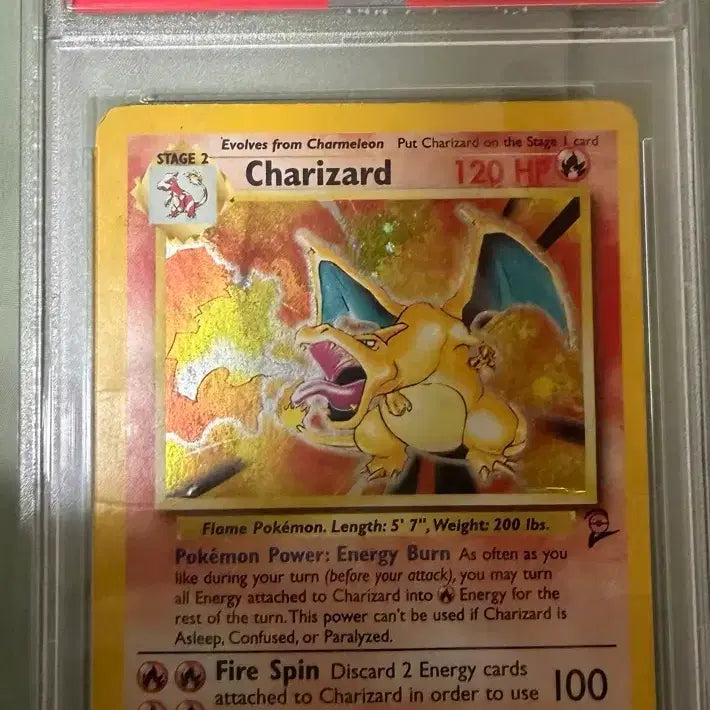 [BUNJANG] Pokemon Base Set 2 Charizard Card (PSA 1.5) / psa1.5. base set2 리자몽교환합니다