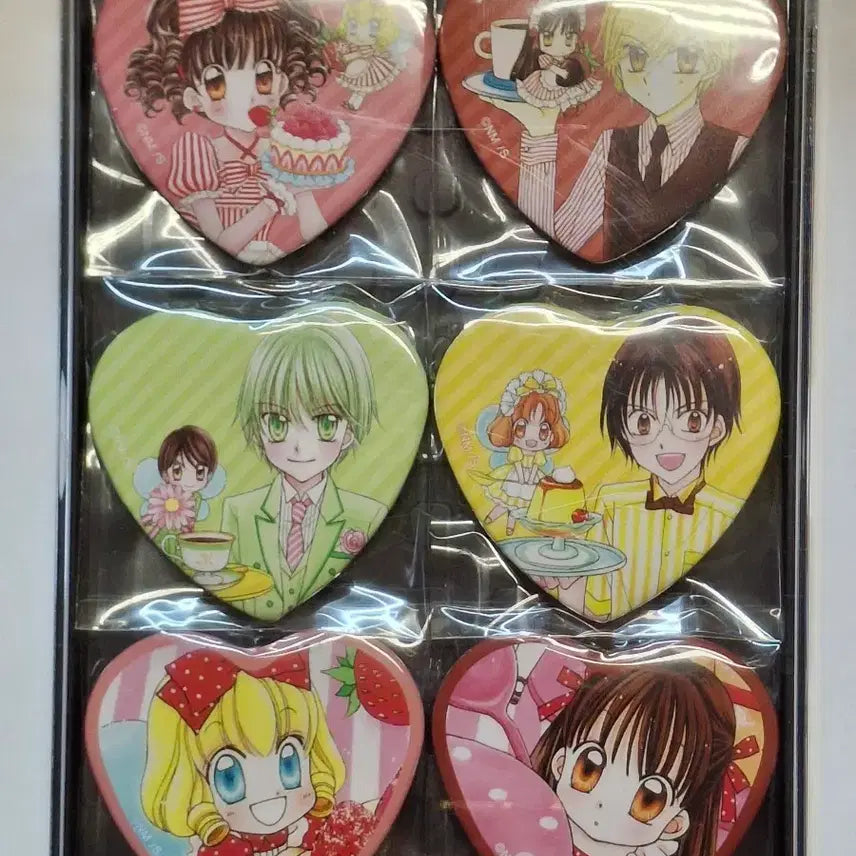 [BUNJANG] Yumeiro Patissiere Pop-Up Heart Badge 6-Piece Set / 꿈빛 파티시엘 팝업 하트 뱃지 6종 세트