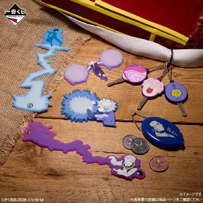 [BUNJANG] Hunter x Hunter Ichiban Kuji H Prize Rubber Collection Full Set (8 Types) Sealed / 현물 헌터헌터 이치방쿠지 H상 러버 컬렉션 전종 8종 미개봉