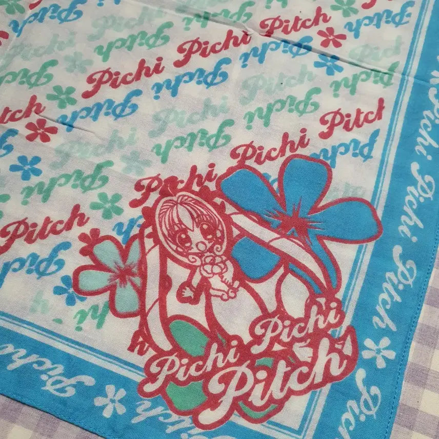 [BUNJANG] Pichi Pichi Pitch Classic Handkerchief Towel Nakayoshi Appendix Anime Shojo Goods / 고전 피치피치핏치 손수건 타올 나카요시 부록 애니 미소녀 굿즈
