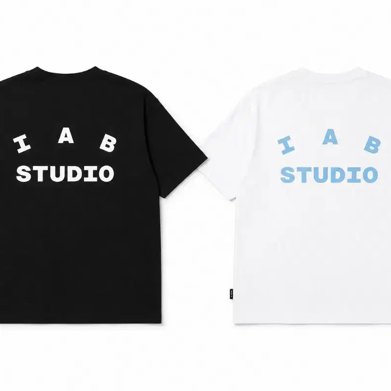 [BUNJANG] I AB Studio T-Shirt Black White / 정품/무료배송)I A B  아이앱 스튜디오 반팔, 블랙 화이트