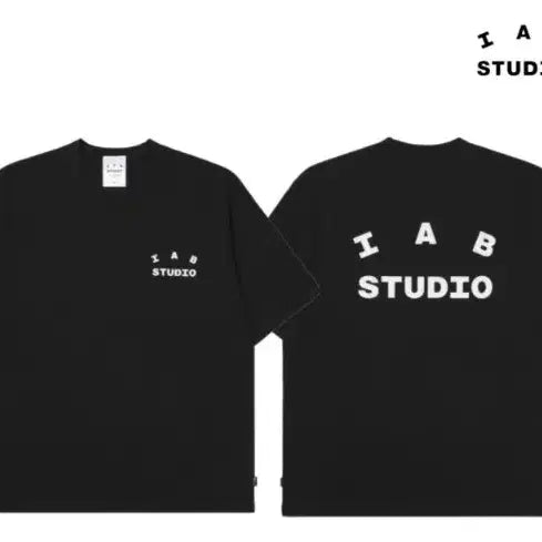 [BUNJANG] I AB Studio T-Shirt Black White / 정품/무료배송)I A B  아이앱 스튜디오 반팔, 블랙 화이트