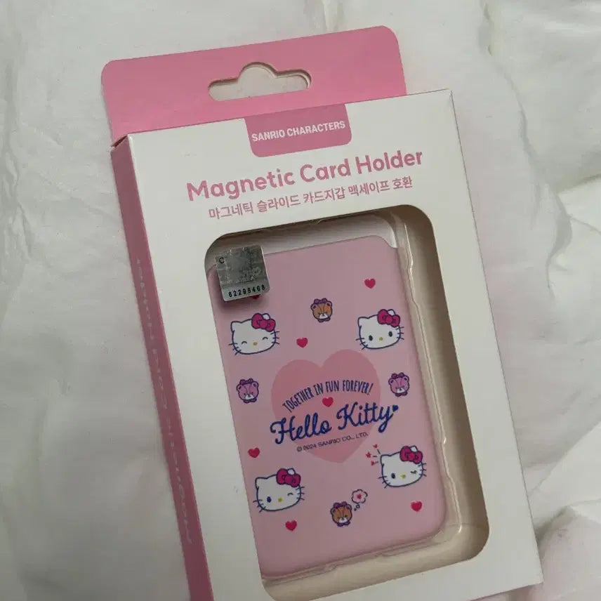 [BUNJANG] Sanrio Hello Kitty Pink Magnetic Slide Card Holder (Magsafe, Sealed) / 산리오 정품 헬로키티 핑크 마그네틱 슬라이드 카드지갑 미개봉 맥세이프