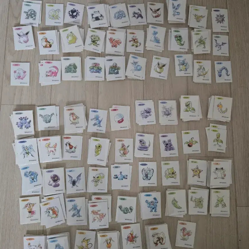 [BUNJANG] Pokemon Stickers / 포켓몬띠부씰 판매