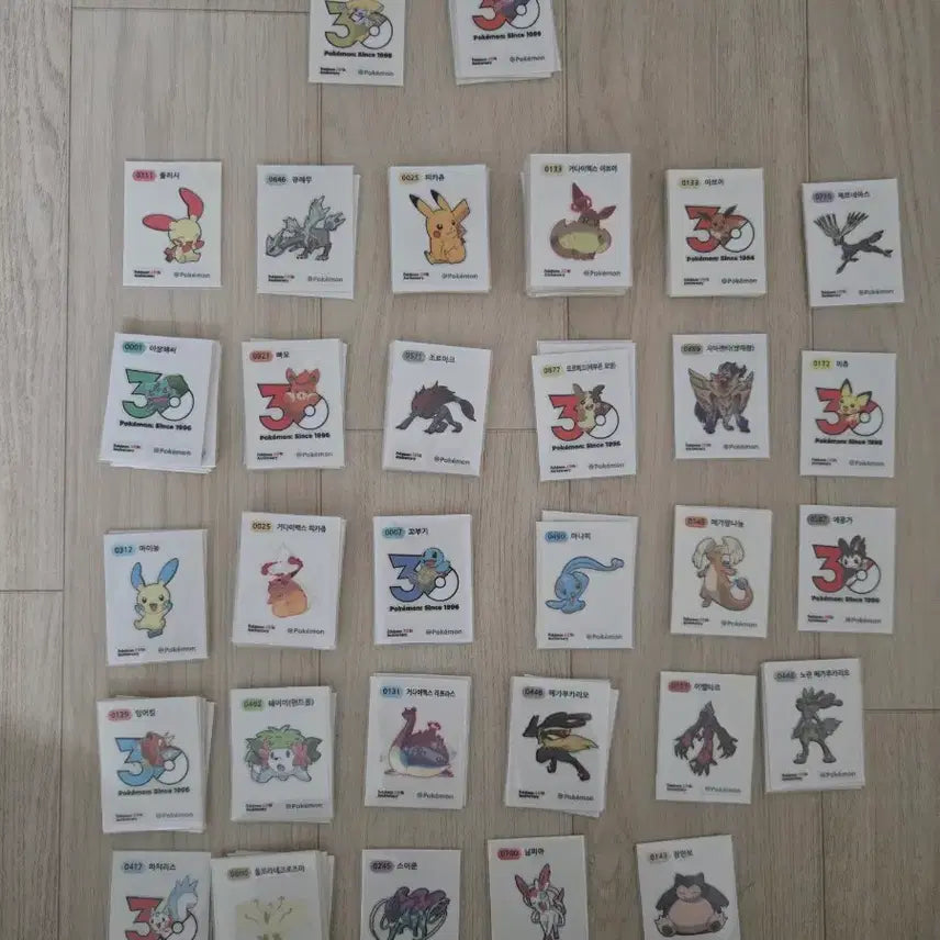 [BUNJANG] Pokemon Stickers / 포켓몬띠부씰 판매
