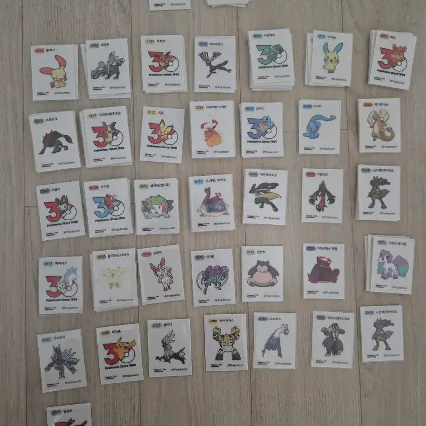 [BUNJANG] Pokemon Stickers / 포켓몬띠부씰 판매