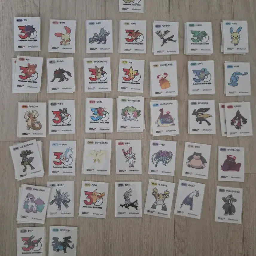 [BUNJANG] Pokemon Stickers / 포켓몬띠부씰 판매