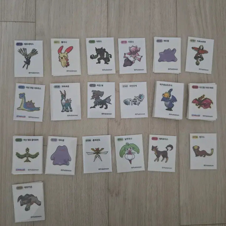 [BUNJANG] Pokemon Stickers / 포켓몬띠부씰 판매