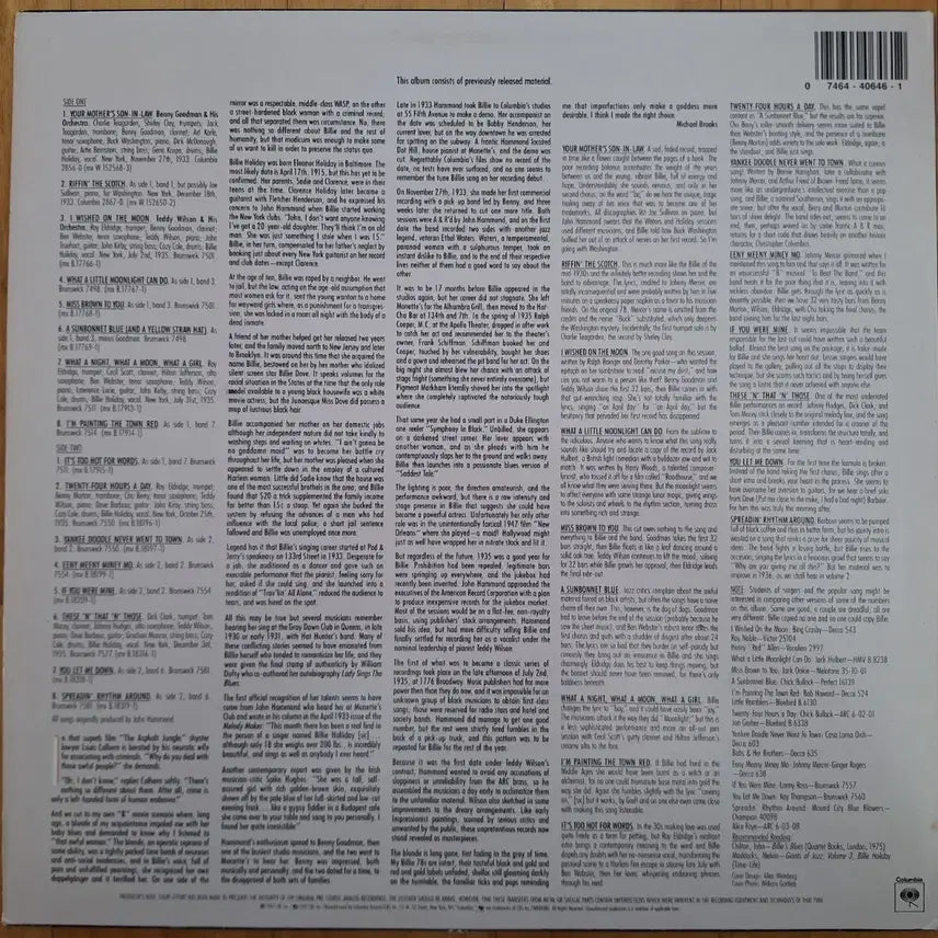 [BUNJANG] Billie Holiday Quintessential LP (1933-1935) / Jazz/빌리 홀리데이Quintessential LP(1933-1935)