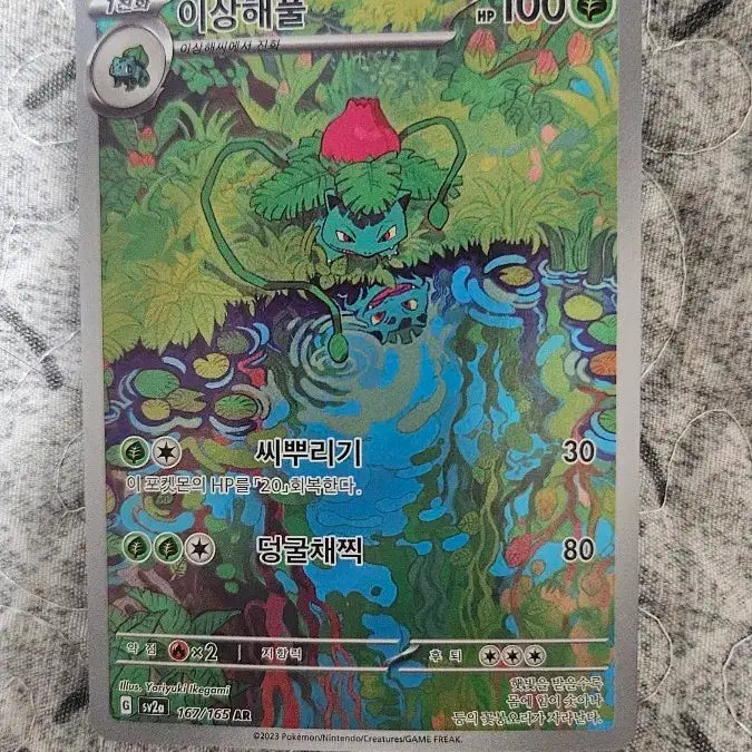[BUNJANG] Pokemon Venusaur AR Card / 포켓몬 이상해풀 AR 카드