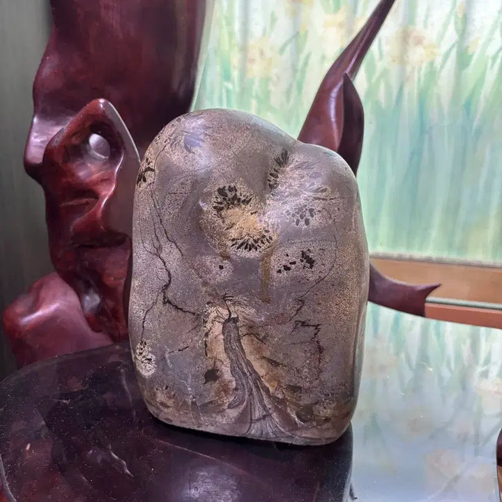 [BUNJANG] Decorative Stone with Floral Pattern - Small and Large Sizes / 꽃돌 작은거, 큰거
