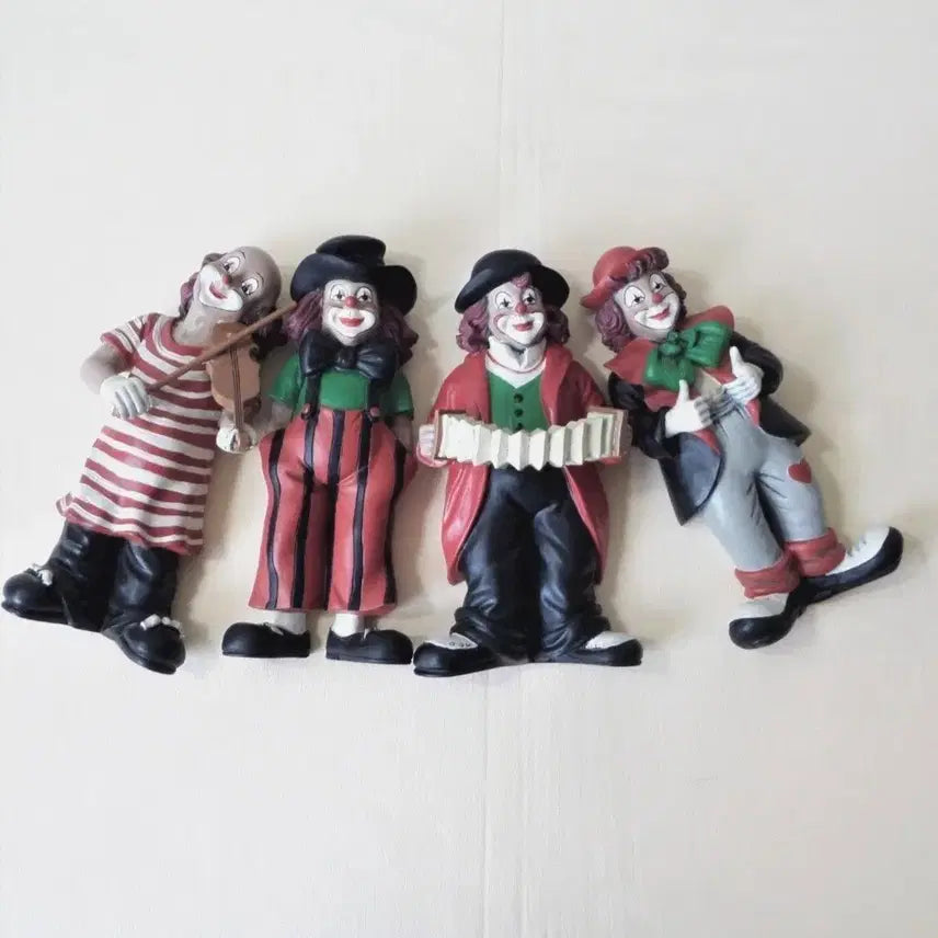 [BUNJANG] Guild of Crafts German Clown Figurine Set (4 pcs) / 독일  수공예 길드 광대  피겨 4점