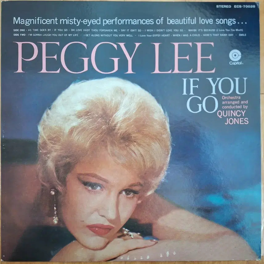 [BUNJANG] Peggy Lee If You Go LP Vinyl Record / Jazz/Peggy Lee/If You Go LP