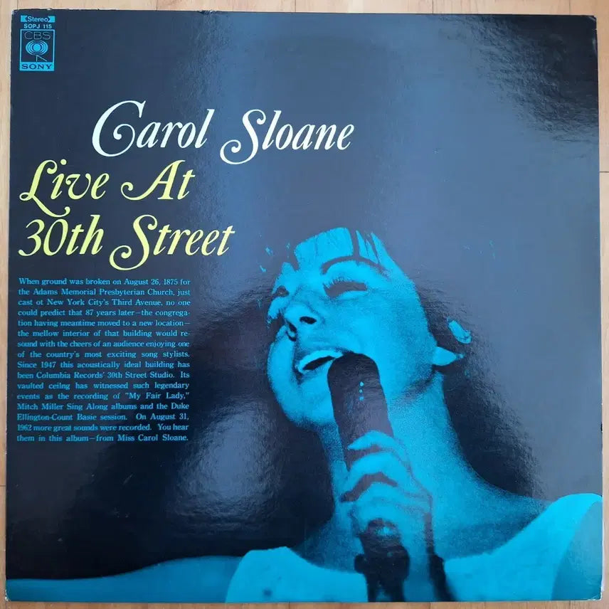 [BUNJANG] Carol Sloane Live At 30th Street LP / Jazz/Carol Sloane Live At 30th Street LP