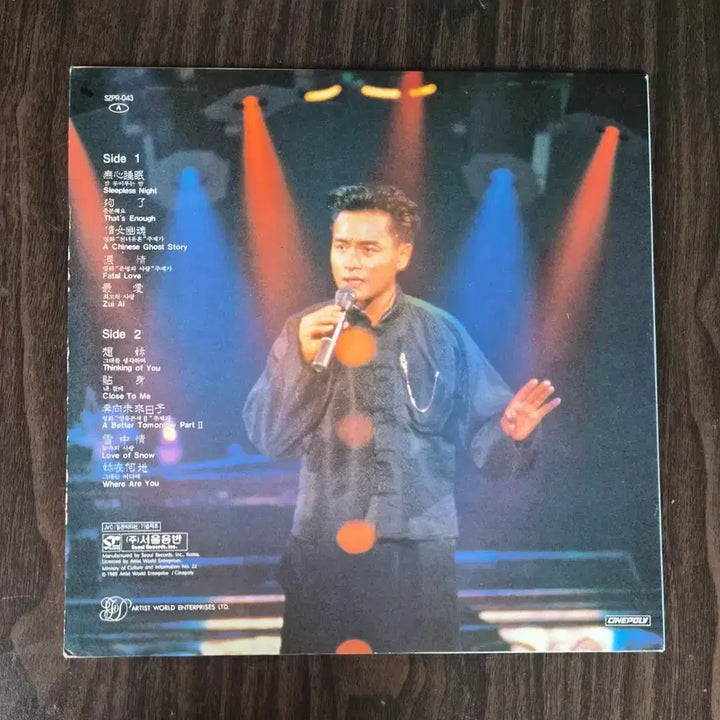 [BUNJANG] Leslie Cheung The Greatest Hits 1989 LP / LP 장국영 (The Greatest Hits) 1989