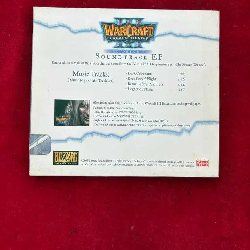 [BUNJANG] Blizzard Warcraft Frozen Throne EP Soundtrack CD / 블리자드 워크래프트 EP 사운드트랙