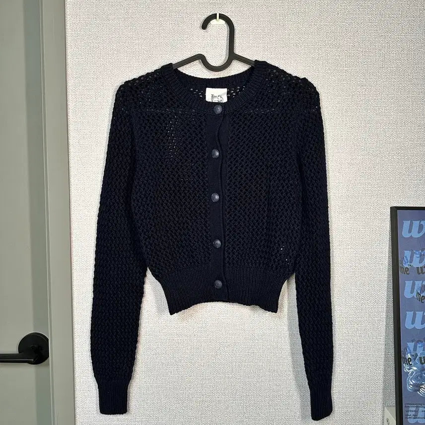 [BUNJANG] Navy Knit Cardigan / 새상품) 네이비색 니트 가디건