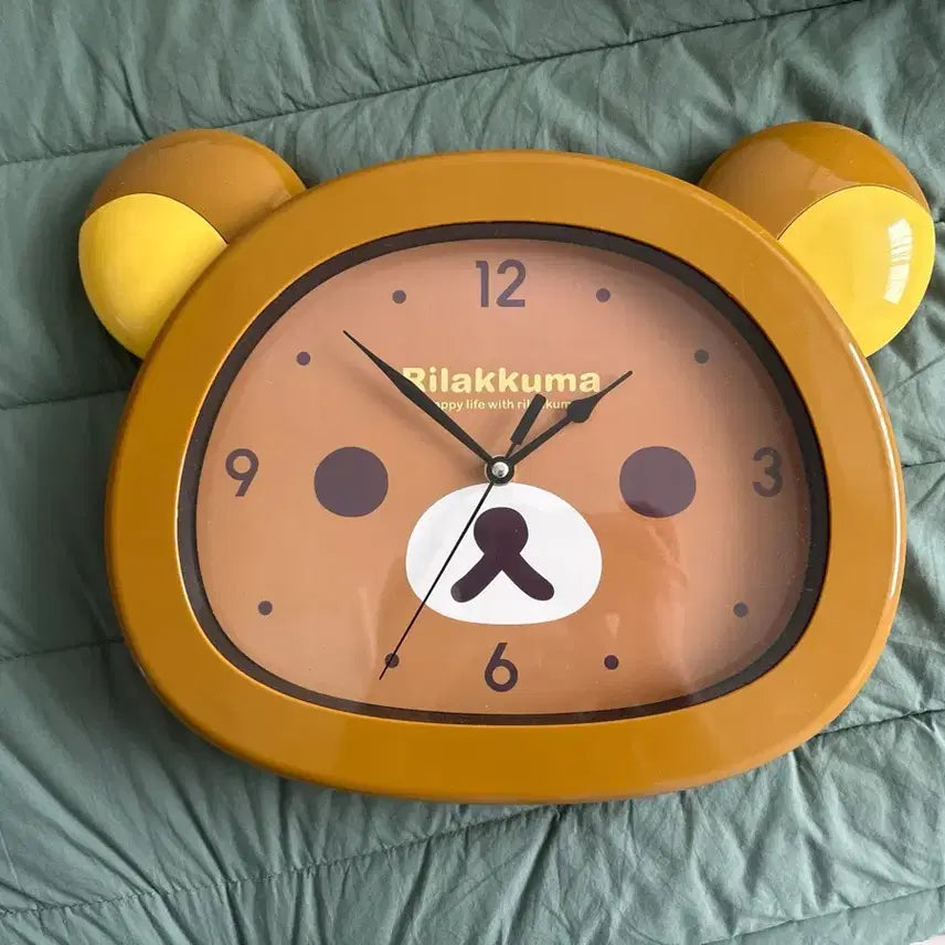 [BUNJANG] Rilakkuma Wall Clock Interior Decor / 리락쿠마 벽시계 인테리어 소품