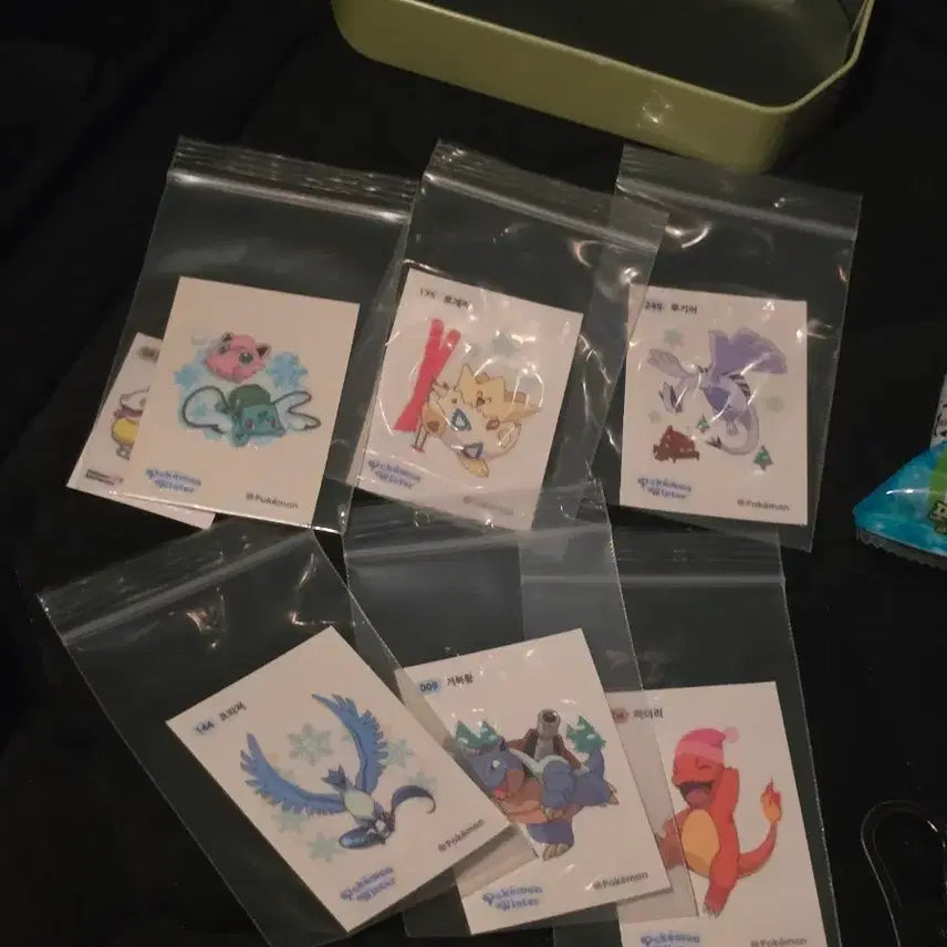 [BUNJANG] Pokemon Winter Big Sticker Set (Limited Edition 3 Years Ago) / 포켓몬 겨울 빅띠부씰 6종 세트(3년전 한정판)