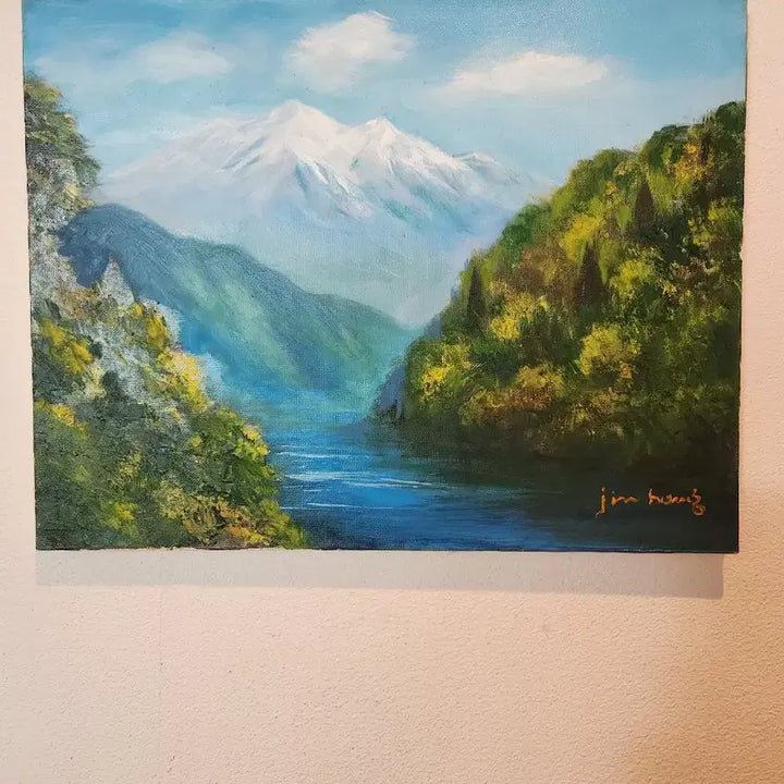 [BUNJANG] Choi Jin-hong "Serene Landscape" Oil Painting (Size 6) / [힐링 풍경화] 공간을 채우는 평온함, 최진홍 화백의 서정적 풍경화 (6