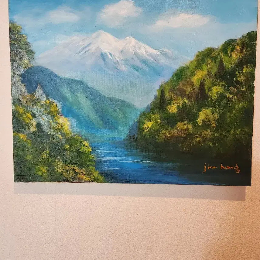 [BUNJANG] Choi Jin-hong "Serene Landscape" Oil Painting (Size 6) / [힐링 풍경화] 공간을 채우는 평온함, 최진홍 화백의 서정적 풍경화 (6