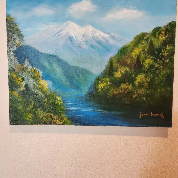 [BUNJANG] Choi Jin-hong "Serene Landscape" Oil Painting (Size 6) / [힐링 풍경화] 공간을 채우는 평온함, 최진홍 화백의 서정적 풍경화 (6