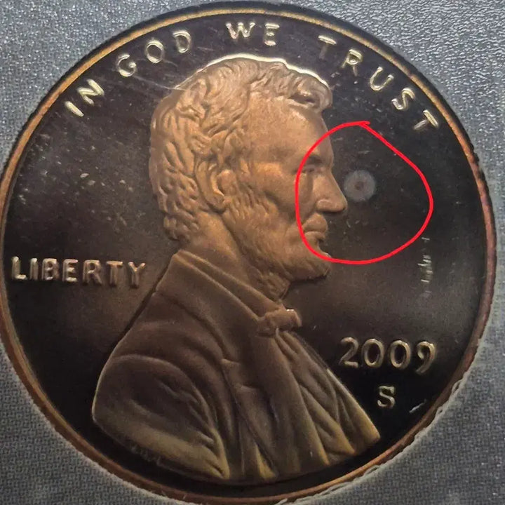 [BUNJANG] 2009 Lincoln Cent Coin Proof Copper Penny Set (4 Pieces) / 2009년s 링컨 센트 주화 프루프 구리 페니 세트4점 시리즈3,11.